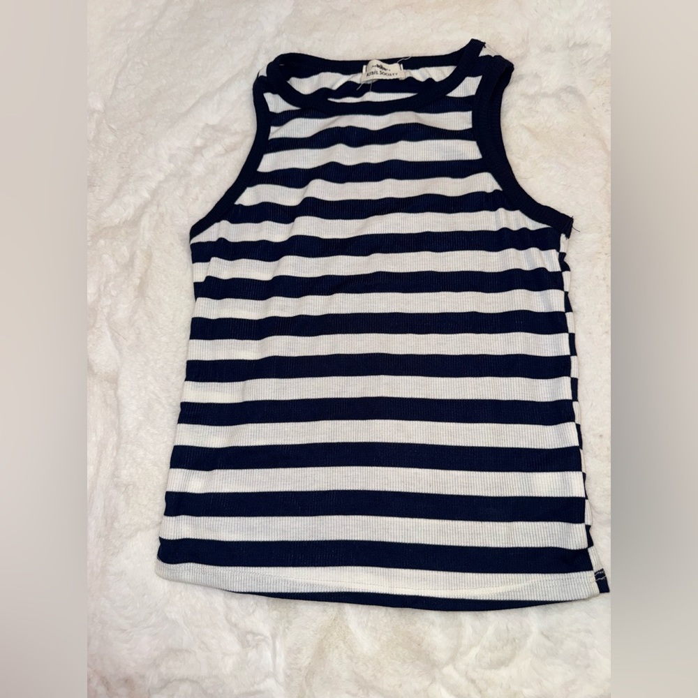 Rebel Society Stripped Tank Top
